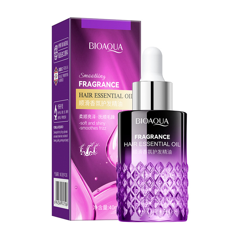 Poquenya Smooth Perfume Oil para el cabello mejora el cabello voluminoso, seda suave, cabello brillante, aceite esencial para la cola del cabello image 7