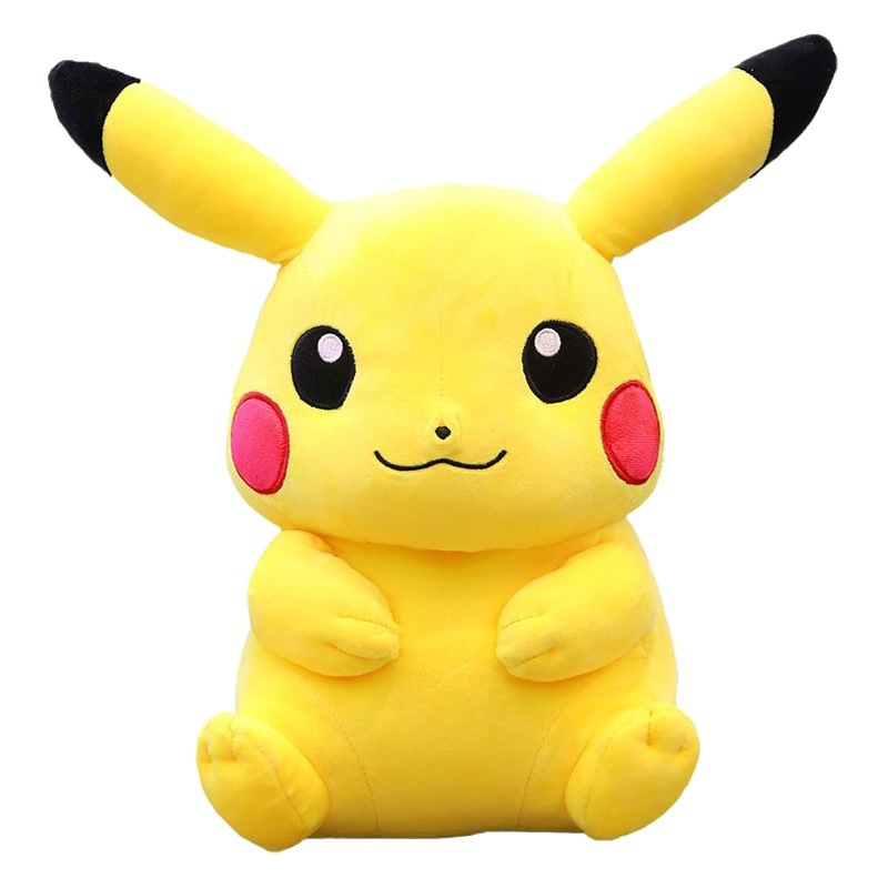 Genuine Pokémon Pikachu Doll Muñeca de trapo Juguete de felpa Red Muñeca caliente Regalo de cumpleaños