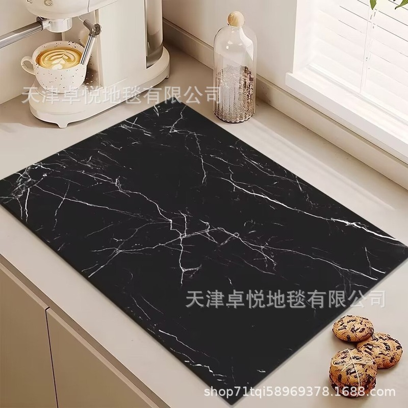 クロスボーダー大理石珪藻泥排水マットキッチンテーブル食器断熱乾燥マットバーアブソーバーマット|undefined