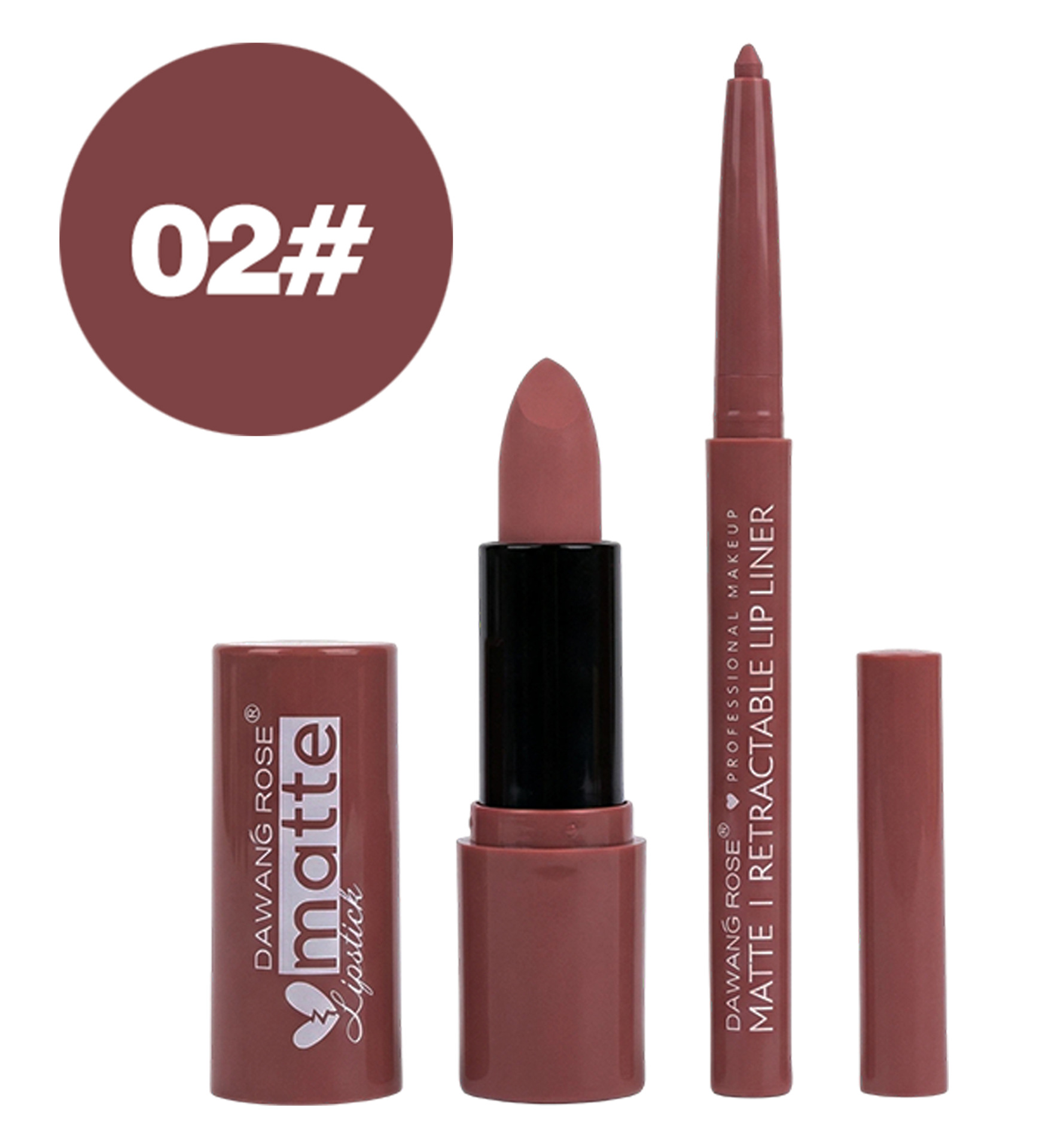 Set de labiales y delineadores de labios mate aterciopelados iluminadores europeos y americanos con labiales y brillos labiales._voghion.com