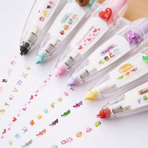 Lace correction tape correction tape for students to mark handbook pattern modification tape Korean cute diy diary girl