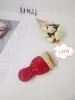 Diamond wine glass brush red