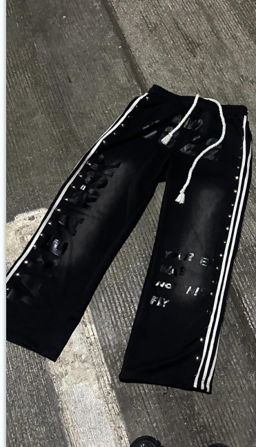 欧美连帽卫衣套装时尚休闲长裤印花嘻哈摇滚男女男同款卫衣外套|undefined