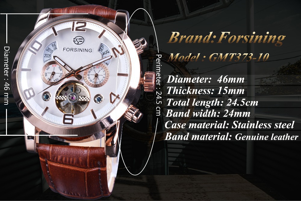 Men's Automatic Mechanical Watch With Tourbillon And Large Dial_voghion.com