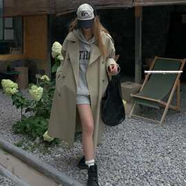 风衣外套女款2025新款春秋气质流行法式复古高级感长款过膝大衣