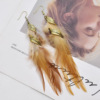 Retro earrings with tassels, boho style, wholesale