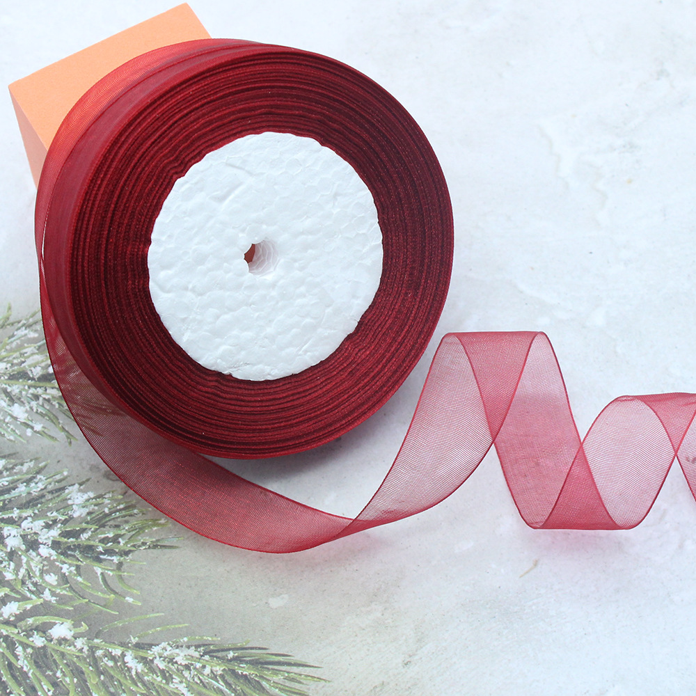 8033 # 버건디 * 2cm * 50 야드/롤