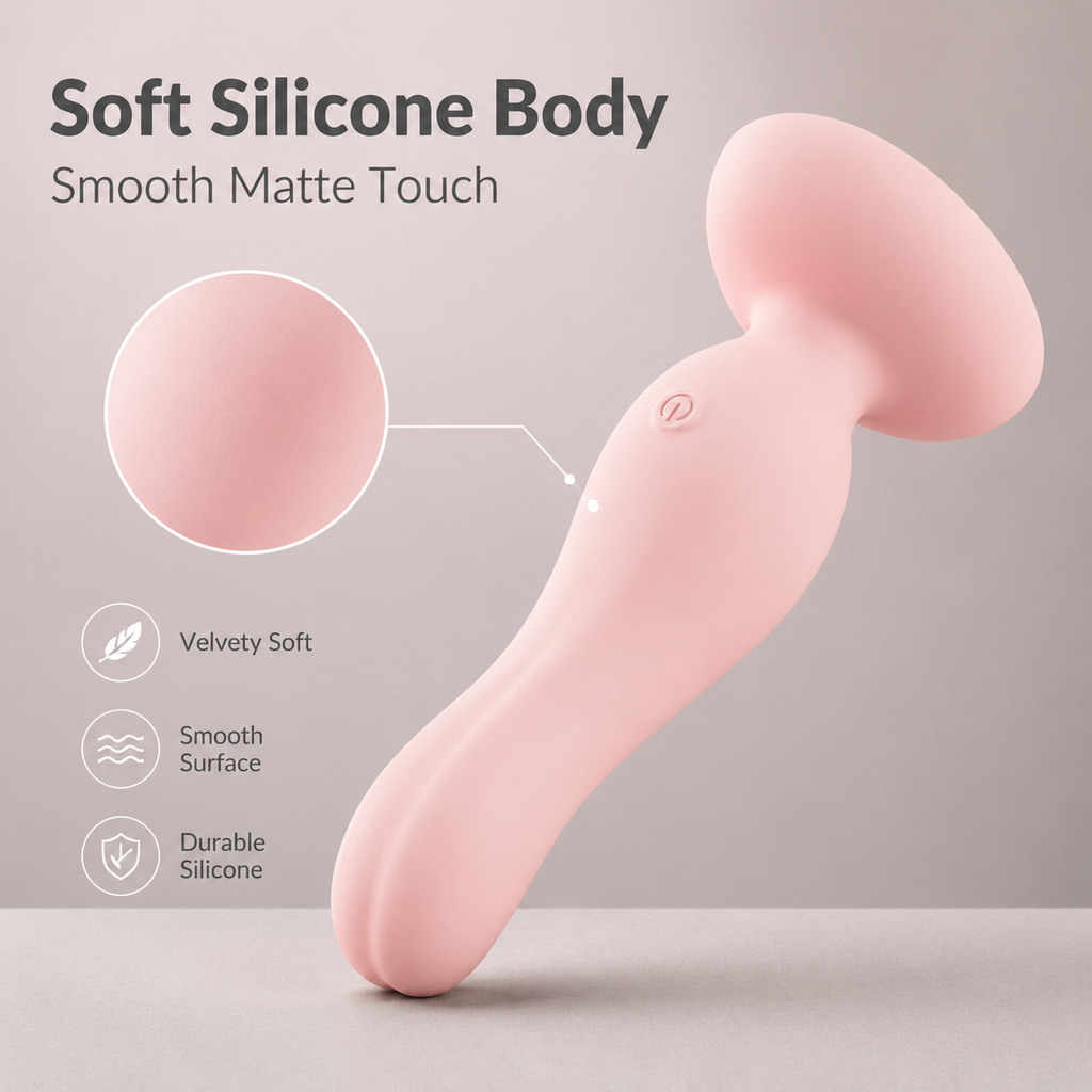 App-Controlled Prostate Massager Anal Plug with Puller, Pink Large — detail image 9