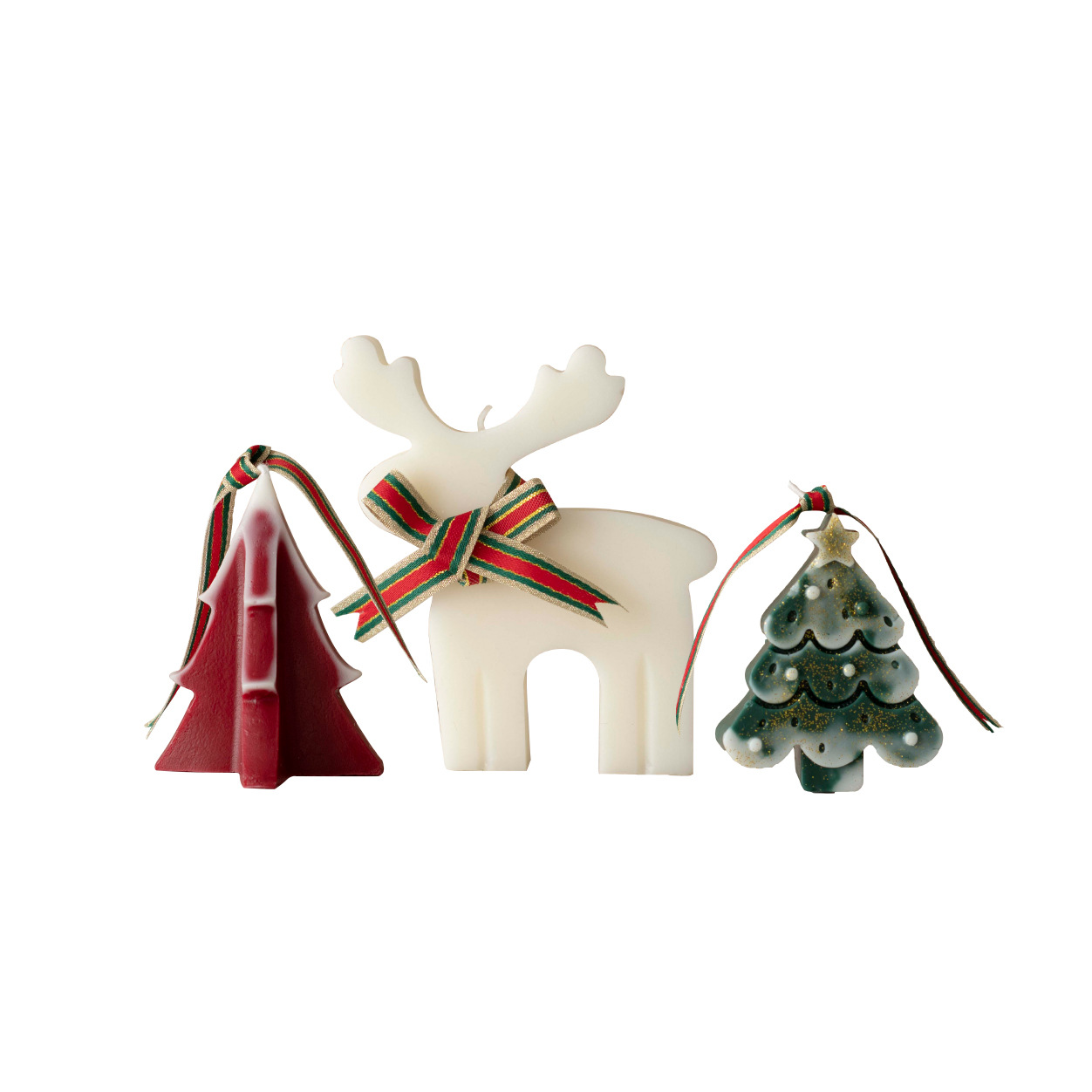 Navidad árbol oso ELK aromaterapia vela caja de regalo verde blanco rojo Año Nuevo decoración niños amigo regalo
