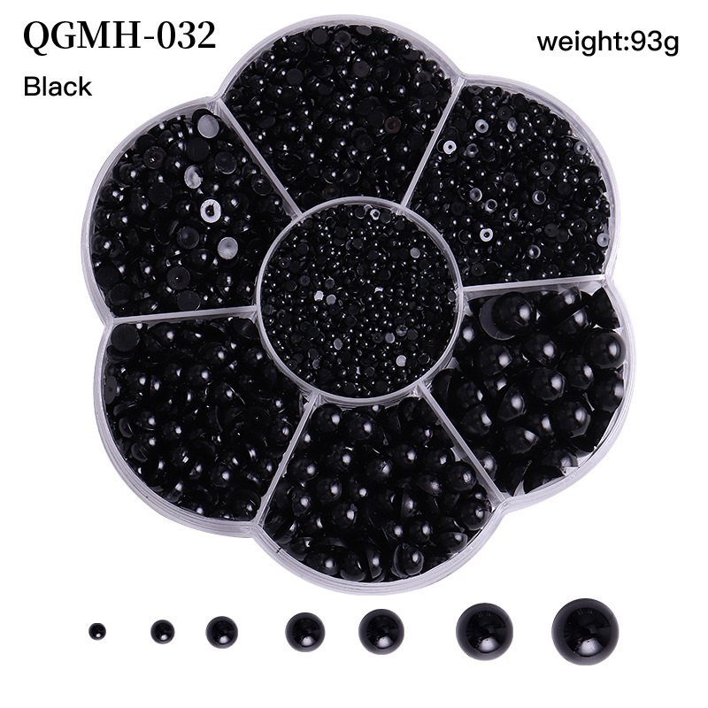 20色パールネイルアクセサリー7格梅の花ボックスカラー半円真珠アクセサリー2/3/4/5/6/8/10mm|undefined