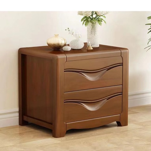 Solid Wood Bedside Table Economic Modern Minimalist Smiling Direct Sale Thickened Version Dorm Bedroom Home Storage Cabinet