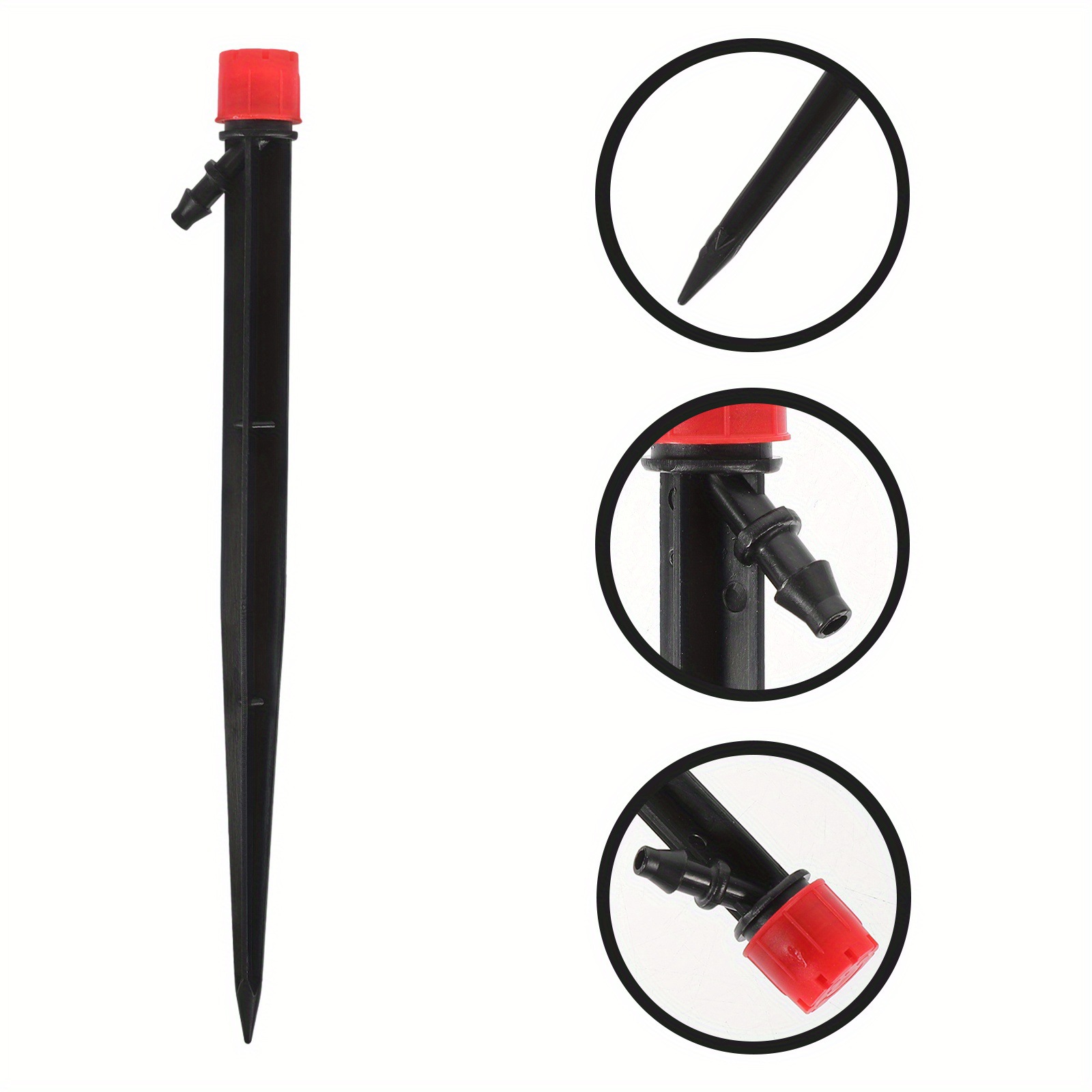 Transfronterizo 13cm tipo insertar cabezal de goteo para jardín de árboles frutales jardín 360 grados spr todo redondo ajustable boquilla de riego por goteo