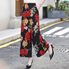 Summer bamboo ethnic trousers, skirt, for middle age, ethnic style, western style, plus size