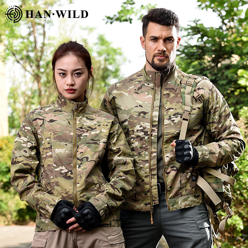 Hanye Outdoor Sports Tad Style Jacket Workwear Jacket Unisex Camouflage Coat Assassin Jacket Military Enthusiast Jacket