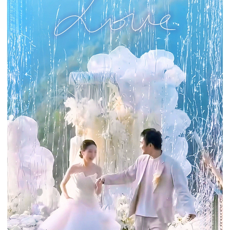 Серебряные свадебные цветочные трубки для улицы, серебряные свадебные фейерверки, ленты для метеорного дождя, фейерверки, ленты для салюта, свадебные ленты