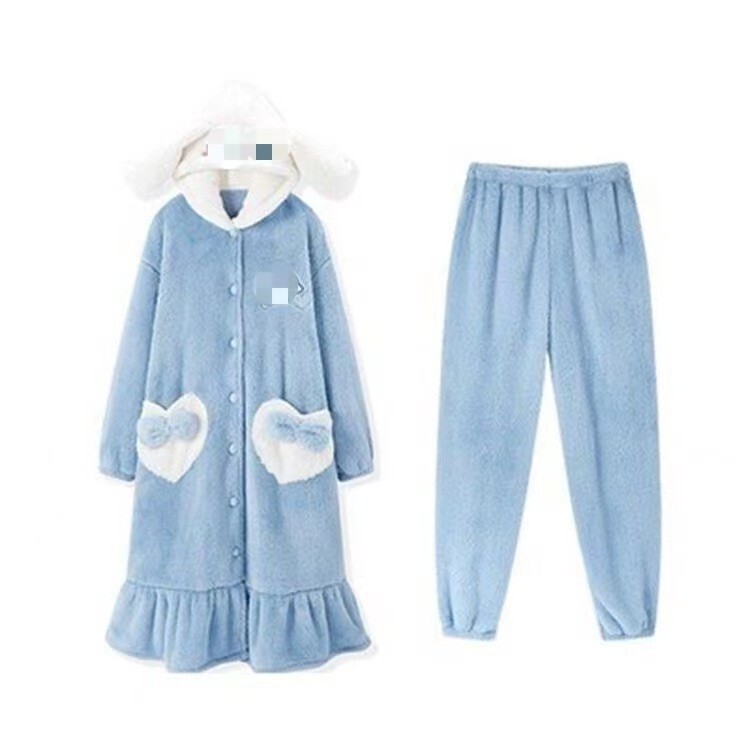 秋冬のベルベットの暖かいサンゴのベルベットのパチャ犬の寝衣の家の服の美楽ティのモンスターのパジャマは代行できます。|undefined