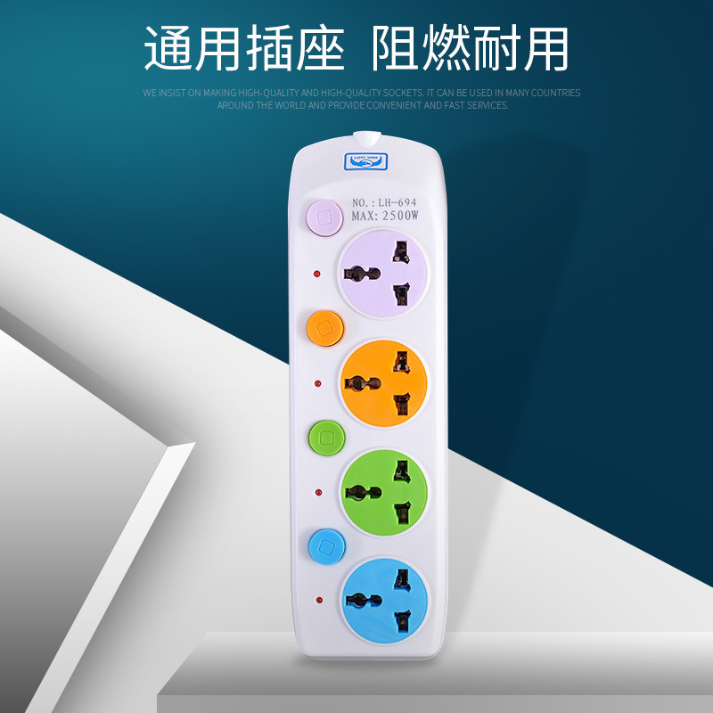 Comercio exterior multi-interruptor de color panel USB México Perú Chile Brasil América del Sur enchufe