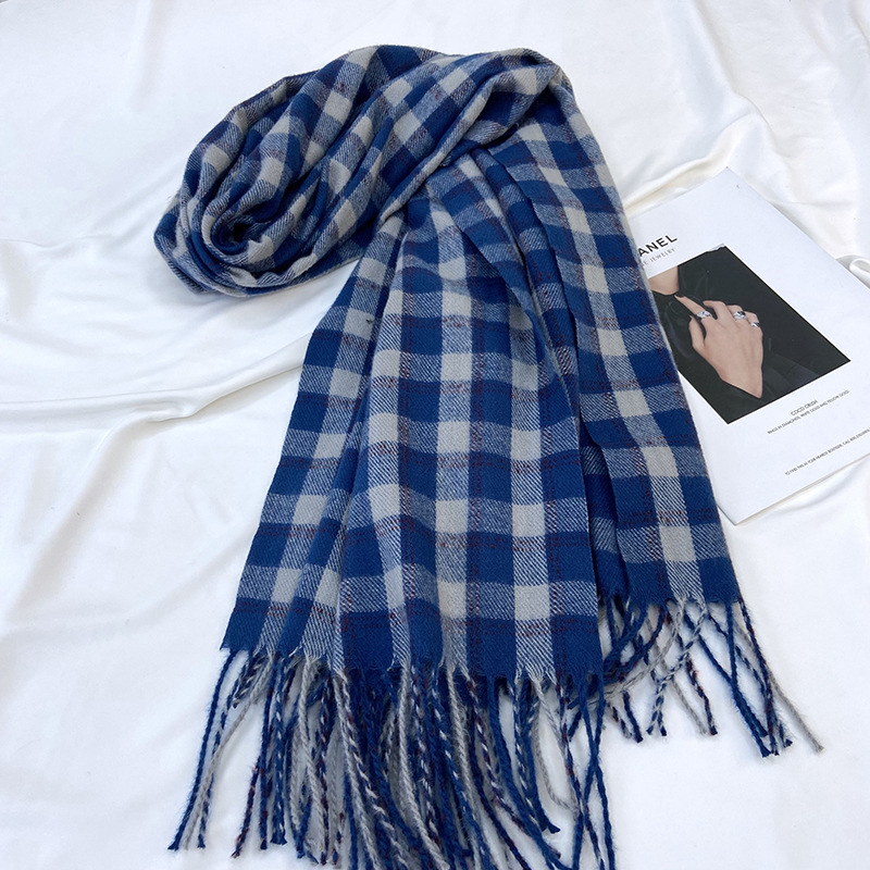 Sciarpa acclamata da donna 2023 Autunno Inverno Nuovo giapponese coreano Dolce e caldo Scialle con nappa Coppia di studenti Medio lungo_voghion.com