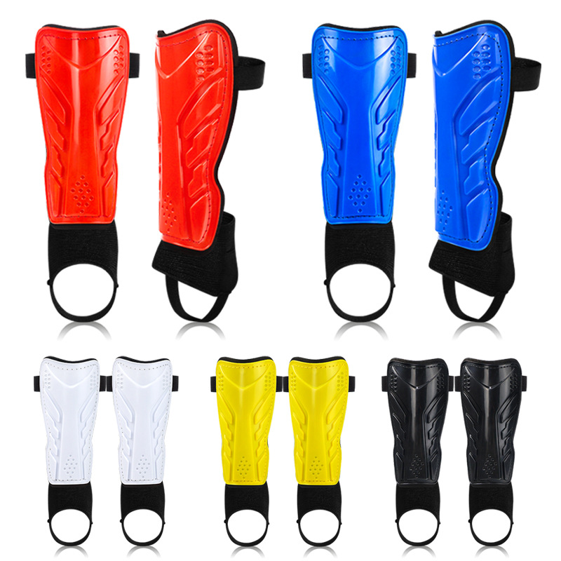 Cross-border football shin guards with straps, professional competition training sports protective gear, adult sports knee pads, customizable equipment