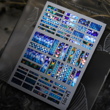 TENSOR铁素5d薄韧美甲贴纸背胶指甲贴金属光泽电金龙鳞凤羽EM-001