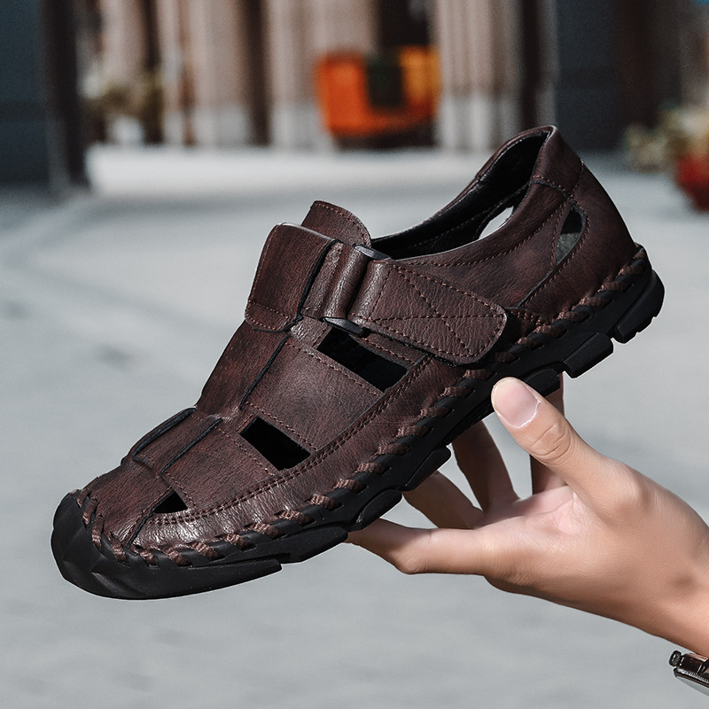 2025 Cross-Border Hot-Selling Large-Size New Trendy Driving Personalized Outdoor Men's Slippers Summer Sandals_voghion.com