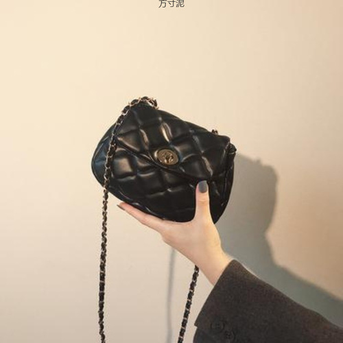 Chic, diamond-quilted mini chain bag for women—lightweight, trendy, and effortlessly versatile. One-piece cloud-inspired design.