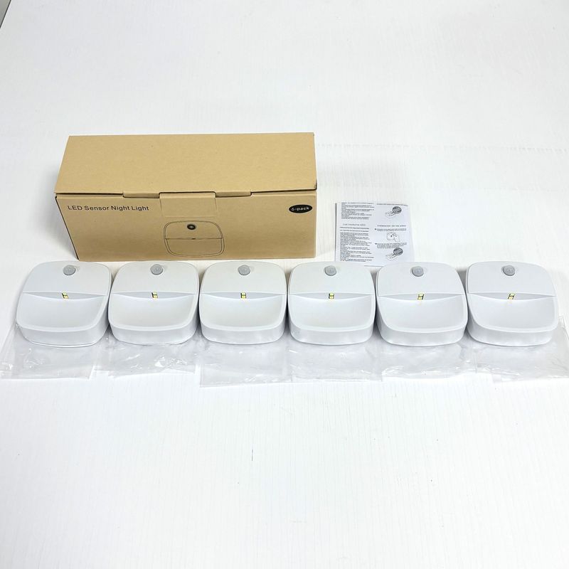 ワイヤレス自己粘着人体センサーランプキャビネットライト通路人間の歩行ライト LED バッテリーモデル人体センサーナイトライト|undefined