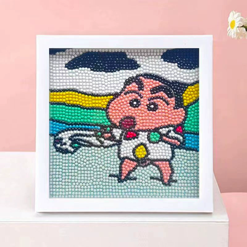 DIY-набор для алмазной мозаики 17×17 см, пластиковая рама, дизайн щенок, полный набор инструментов для кладки