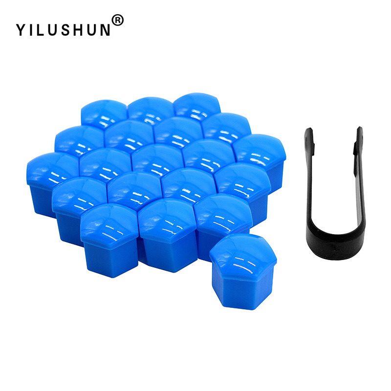 17mm 19mm 21mm universal del neumático de coche tapón rosca cubo decorativo plástico tuerca cubierta protectora