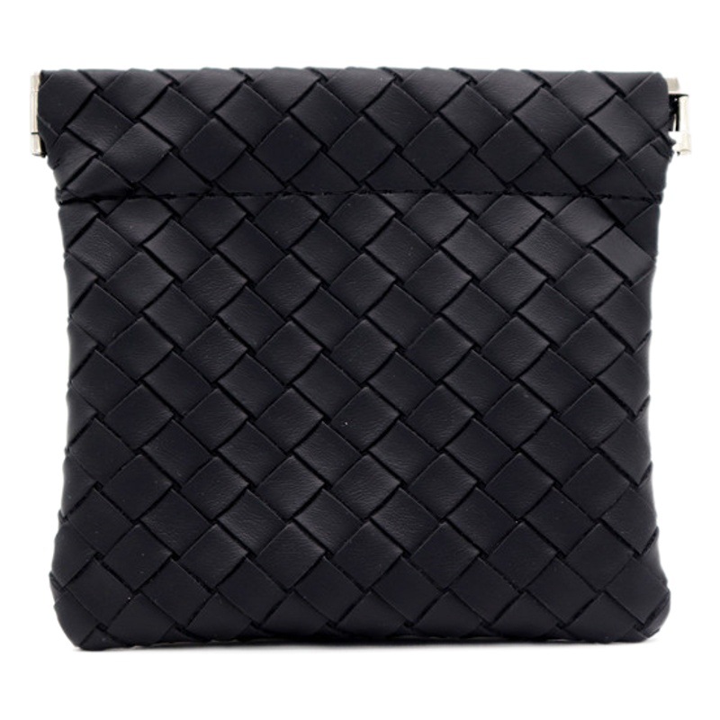 Nueva bolsa de almacenamiento de metralla cerrada automática bolsa de almacenamiento portátil bolsa de lápiz labial pequeña bolsa de cosméticos de pu portátil