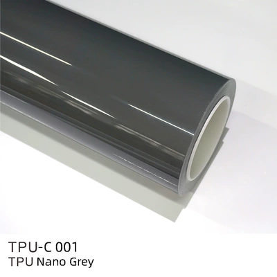 Cross-Border Wholesale Color Changing Film Tpu Super Bright Crystal Piano Black Alexander Silver Roman Red Car Color Changing Film (Auto Color Change Film) - tpu-nano-gray-152m15m