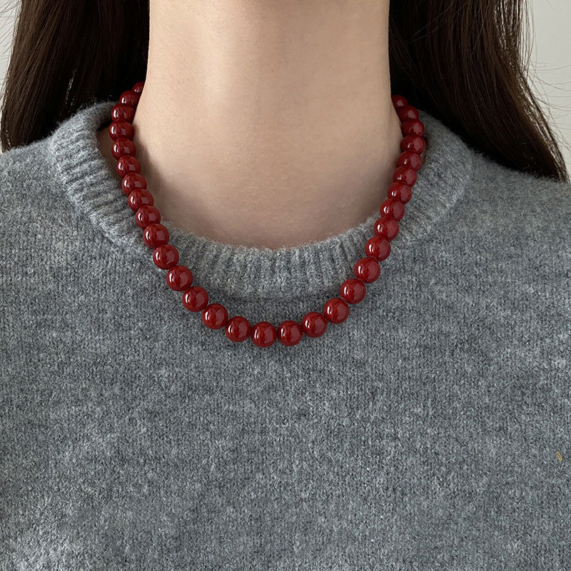 10mm Glass Bead Necklace