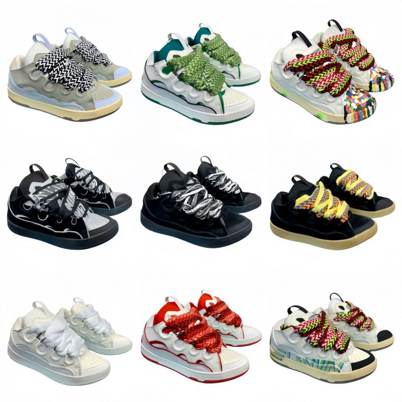 Ins Lanvin Bread Dad Shoes for Men and Women, Leather Patchwork Lace-Up Curb Shoes, German Training Style Trendy Sports Casual Sneakers Ins Lanvin Bread Dad Shoes for Men and Women, Leather Patchwork Lace-Up Curb Shoes, German Training Style Trendy Sports Casual Sneakers