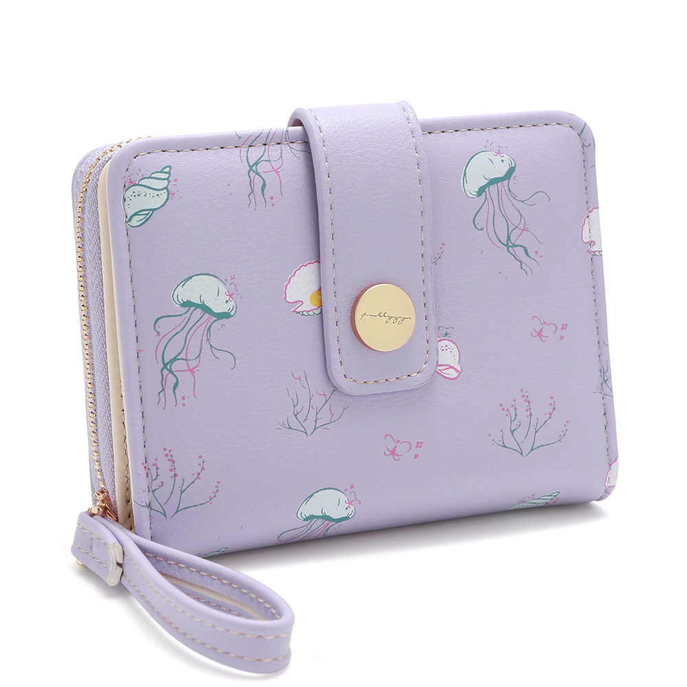 Nuevo bolso corto para mujeres comercio exterior cartera encantadora multifuncional bolso de cambio plegable bolso de monedas bolso de tarjetas múltiples