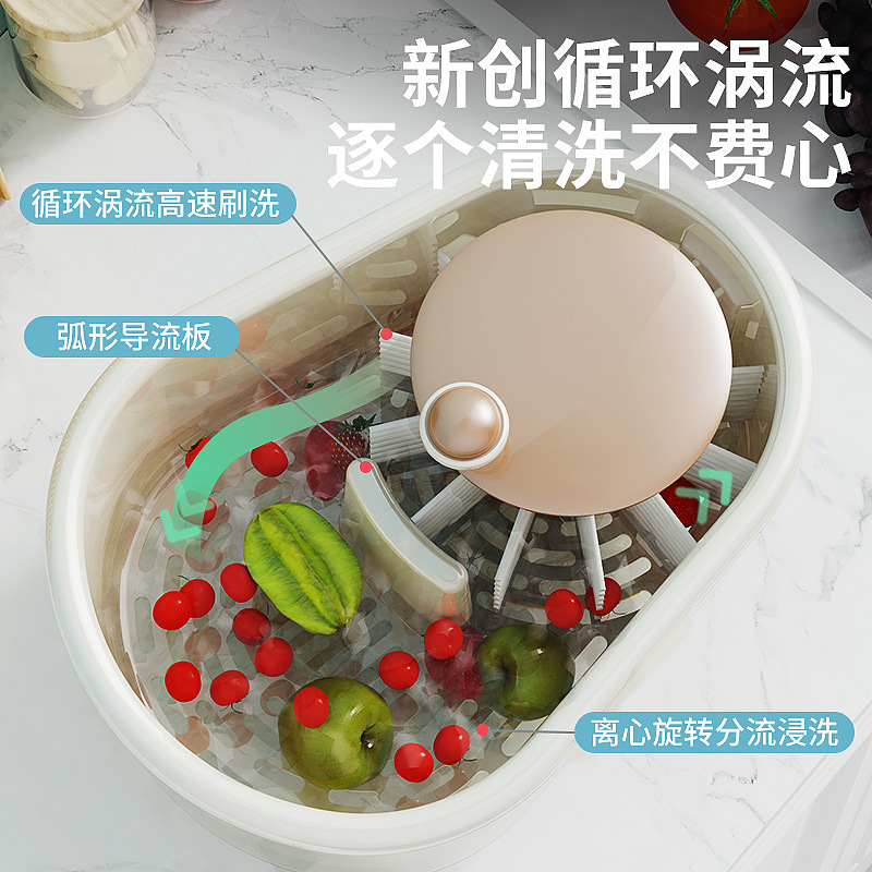 Nueva cocina descongelada cesta de lavado de verduras lavadora de verduras