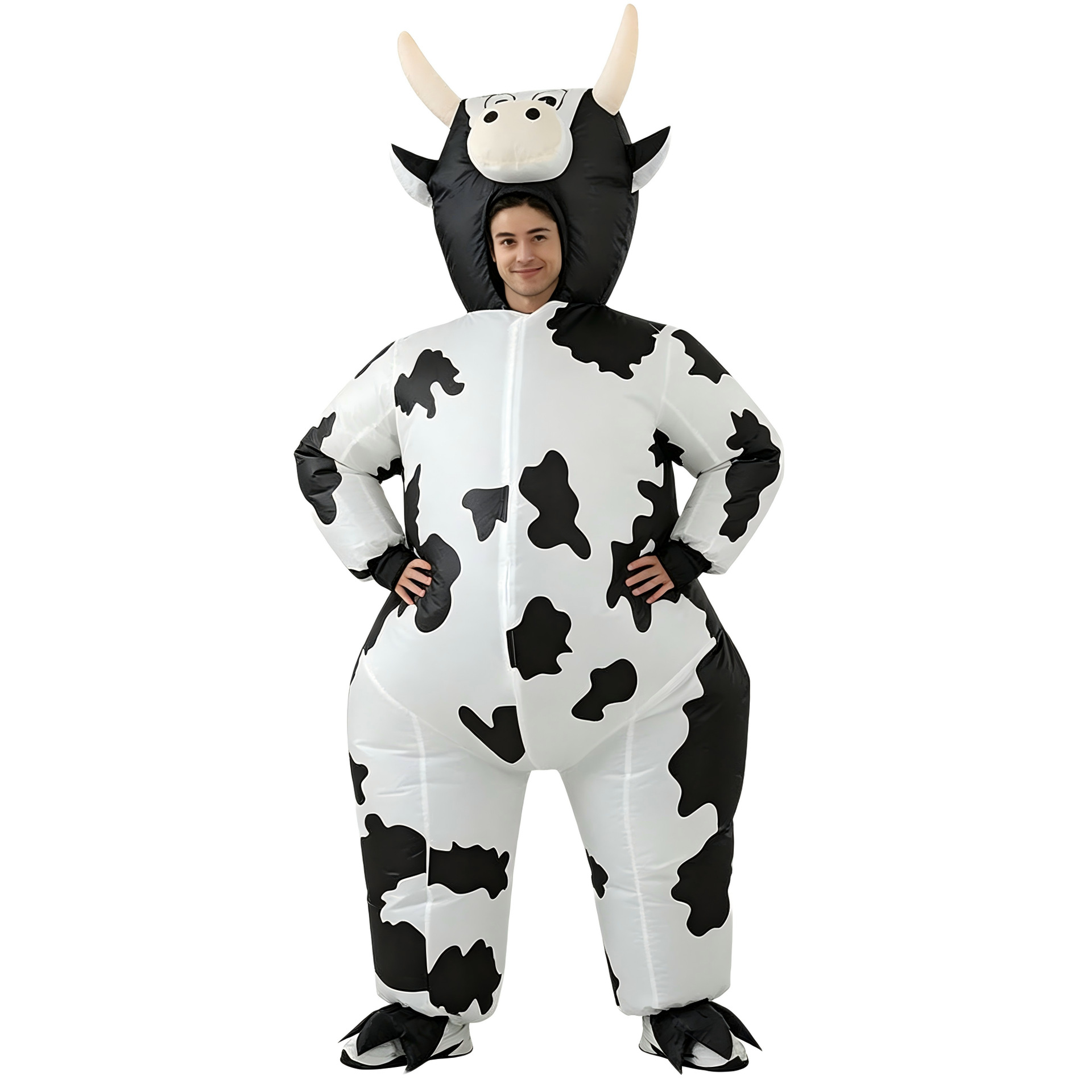 Fiesta de Halloween transfronteriza Bo Bo Vaca ropa inflable adorable divertida accesorios de juego de rol ropa inflable de vaca
