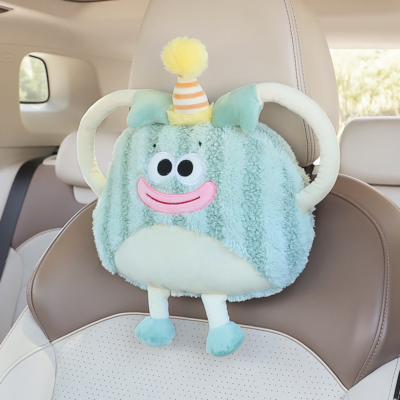 줄무늬 괴물-녹색 머리 받침