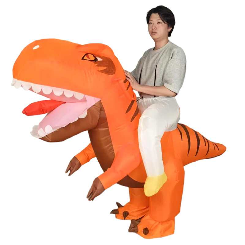 Cross-border nuevo Dragón corriendo ropa inflable Halloween maquillaje rendimiento apoyos muñeca divertida corriendo dragón ropa inflable