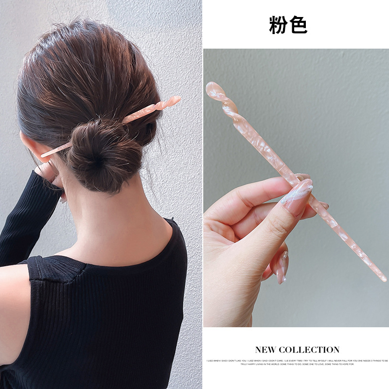 Horquilla horquilla de jade simple palillos modernos estilo antiguo de las mujeres de alto grado nuevo cheongsam chino diario rizador de pelo para niños tocado
