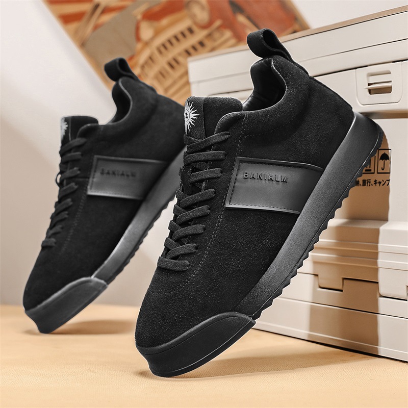 2025 diseñador zapatos Forrest Gump transpirables de terciopelo de vaca samurai de suela gruesa antideslizante herramientas al aire libre zapatos casuales para hombres