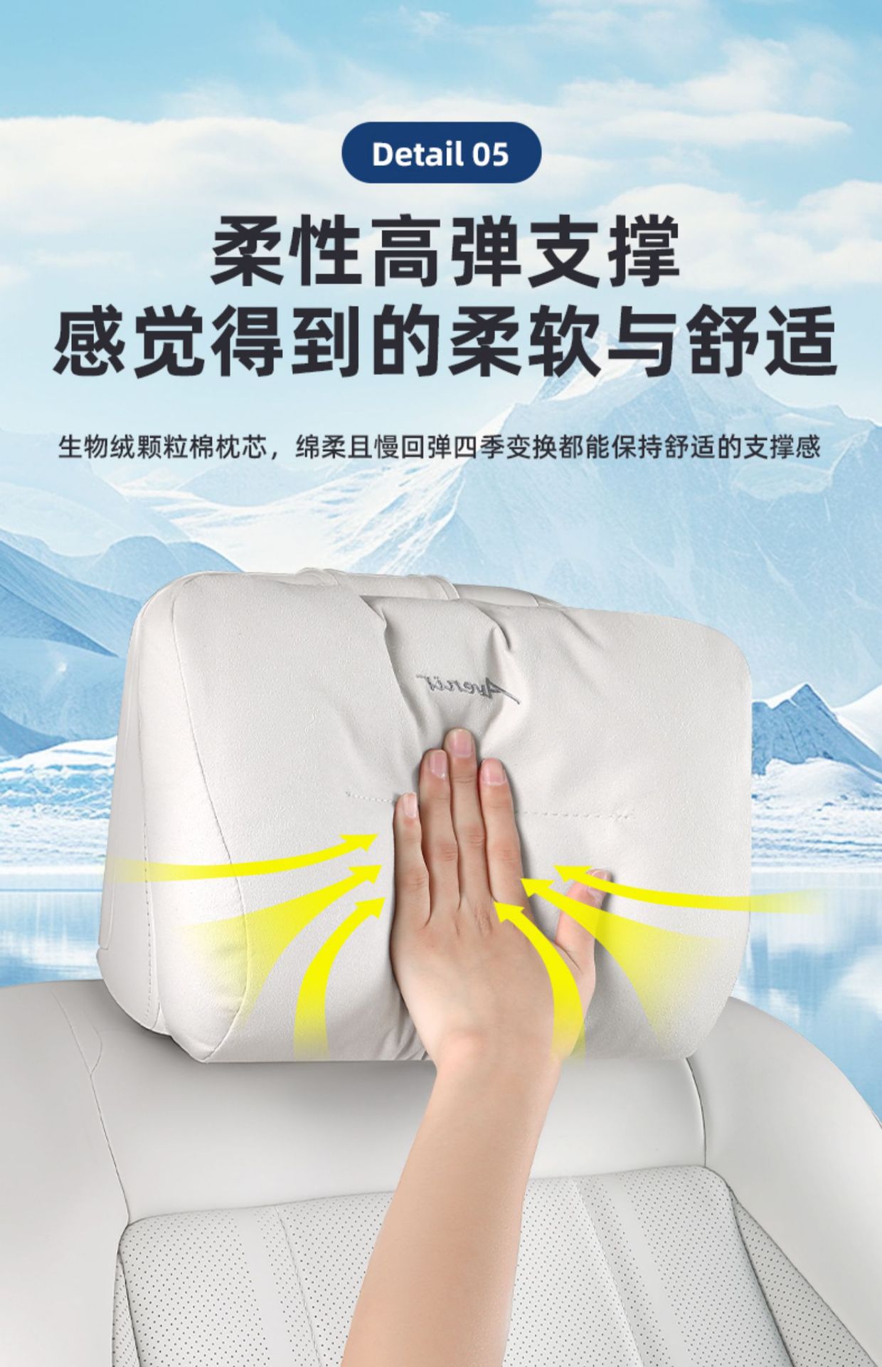 Suitable for 25 Models of Gl8 Lu Shang Lu Zun Car Headrests, Lumbar Supports, Neck Pillows, and Original Accessories for Avia