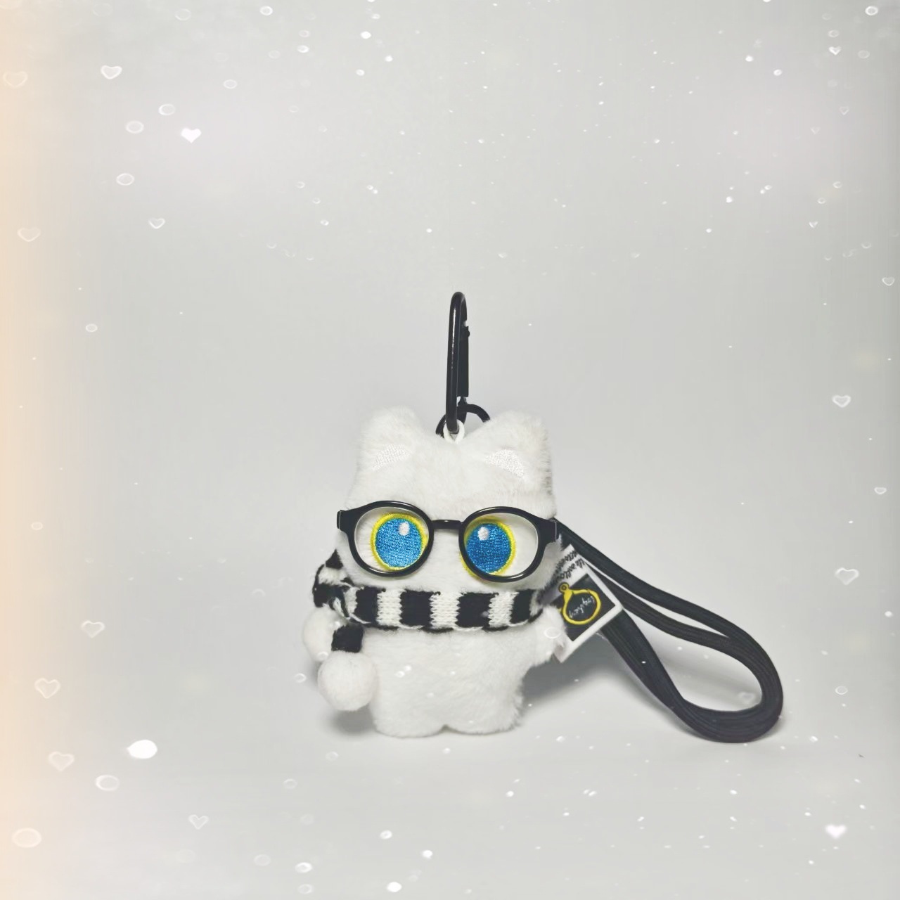 Caballeros pequeños gatos negros y blancos de alto valor de peluche muñecas originales colgantes de bolsas escolares para novios parejas transfronterizas