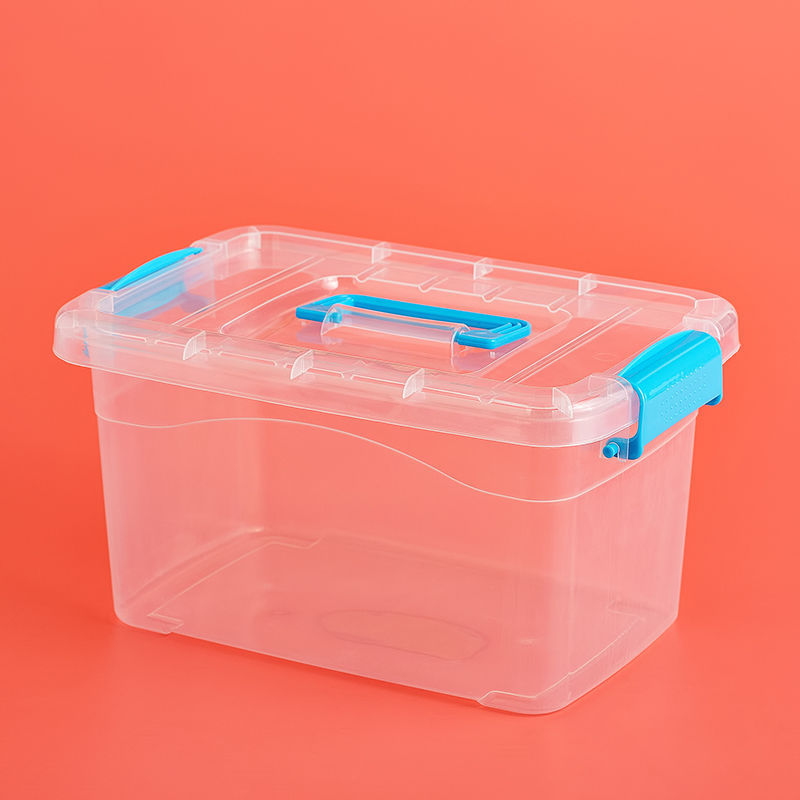 Caja de almacenamiento azul transparente de 3 kg (60 piezas)