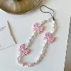 50 Crescent Beads Pink Bow