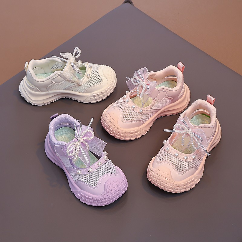Sandálias de niñas verano 2026 nuevos zapatos de princesa suave para niños zapatos de cabeza grande zapatillas frías de niñas huecas zapatos image 5