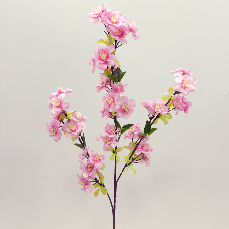 Simulación transfronteriza flor de melocotón flor de cereza flor de ciruela única flor de seda modelado decoración de árboles accesorios paisajísticos simulación flor de albaricoque