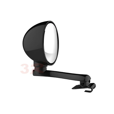 Car front and rear wheel blind spot mirror front small round mirror 360 degree right front wheel mirror multifunctional rear mirror blind spot (Large field of view rear view auxiliary mirror) - black-left-mirror-1-piece-left-rearview-mirror-3r-094