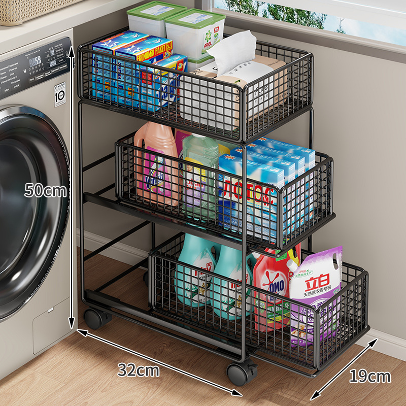 Carrito Organizador de Baño de Hierro Móvil para Baño image 12