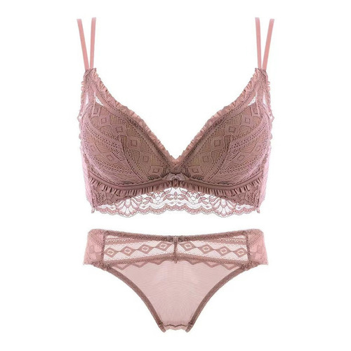 Small breasts thickened push-up women's seamless underwear sexy lace beautiful back no rims bra cassette steamed bun cup