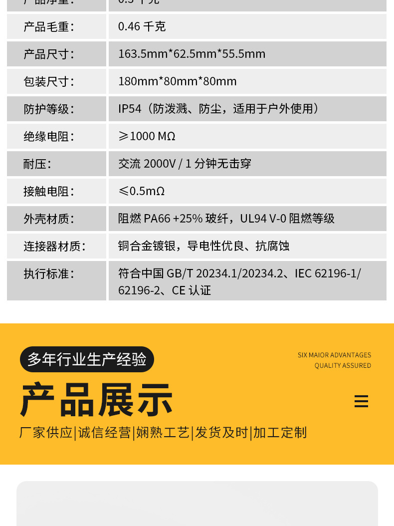 Charging station adapter for new energy electric vehicles, US standard to European standard adapter series, universal fast charging head
